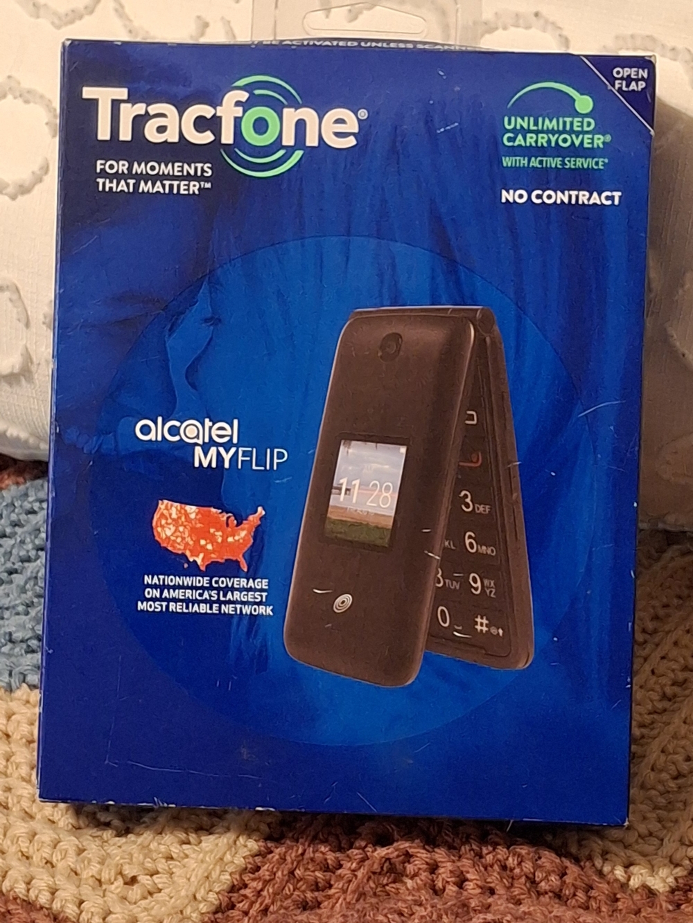 Alcatel MyFlip Black - Prepaid Flip Phone